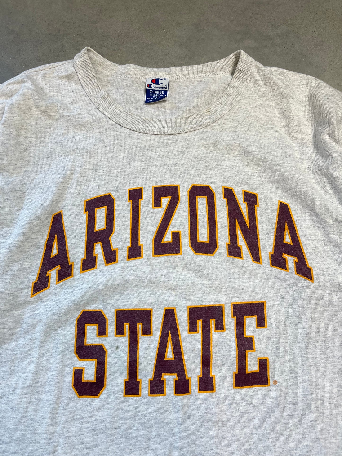 90’s Arizona State Sun Devils Vintage Block Letter Champion Tee (XL)