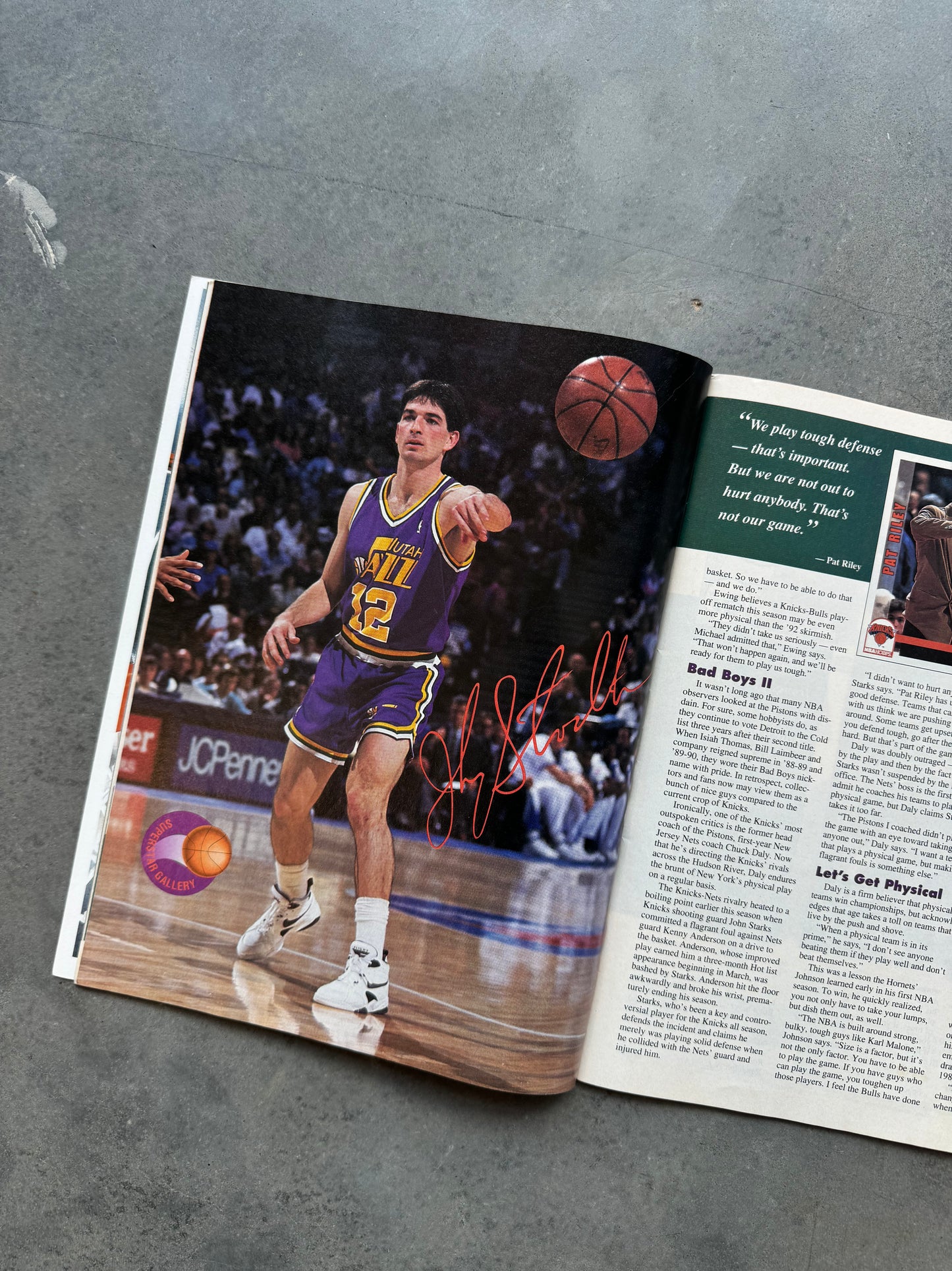 1993 Beckett Basketball Patrick Ewing New York Knicks Cover Vintage NBA Sports Cards Coffee Table Book Magazine