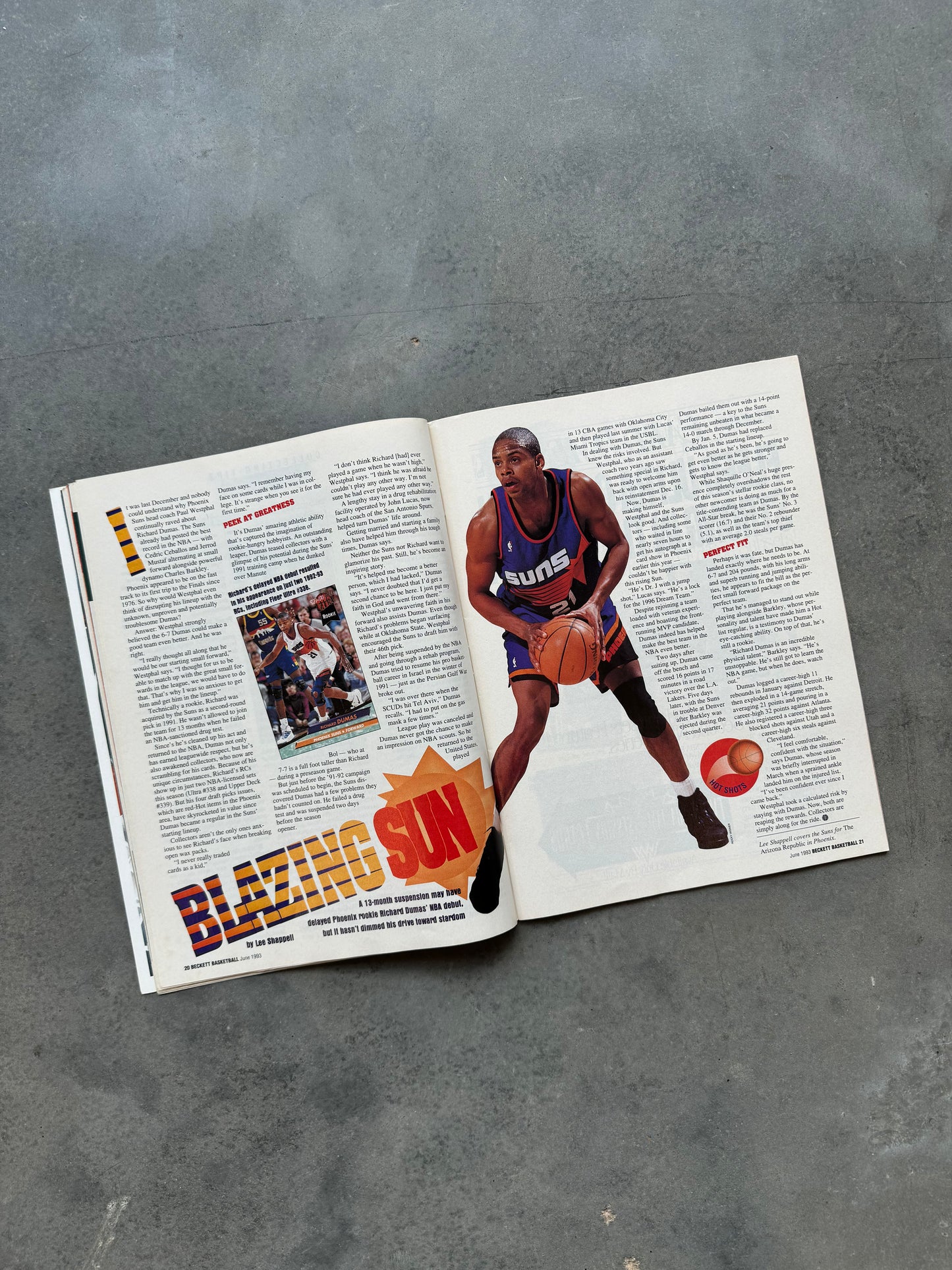 1993 Beckett Basketball Patrick Ewing New York Knicks Cover Vintage NBA Sports Cards Coffee Table Book Magazine