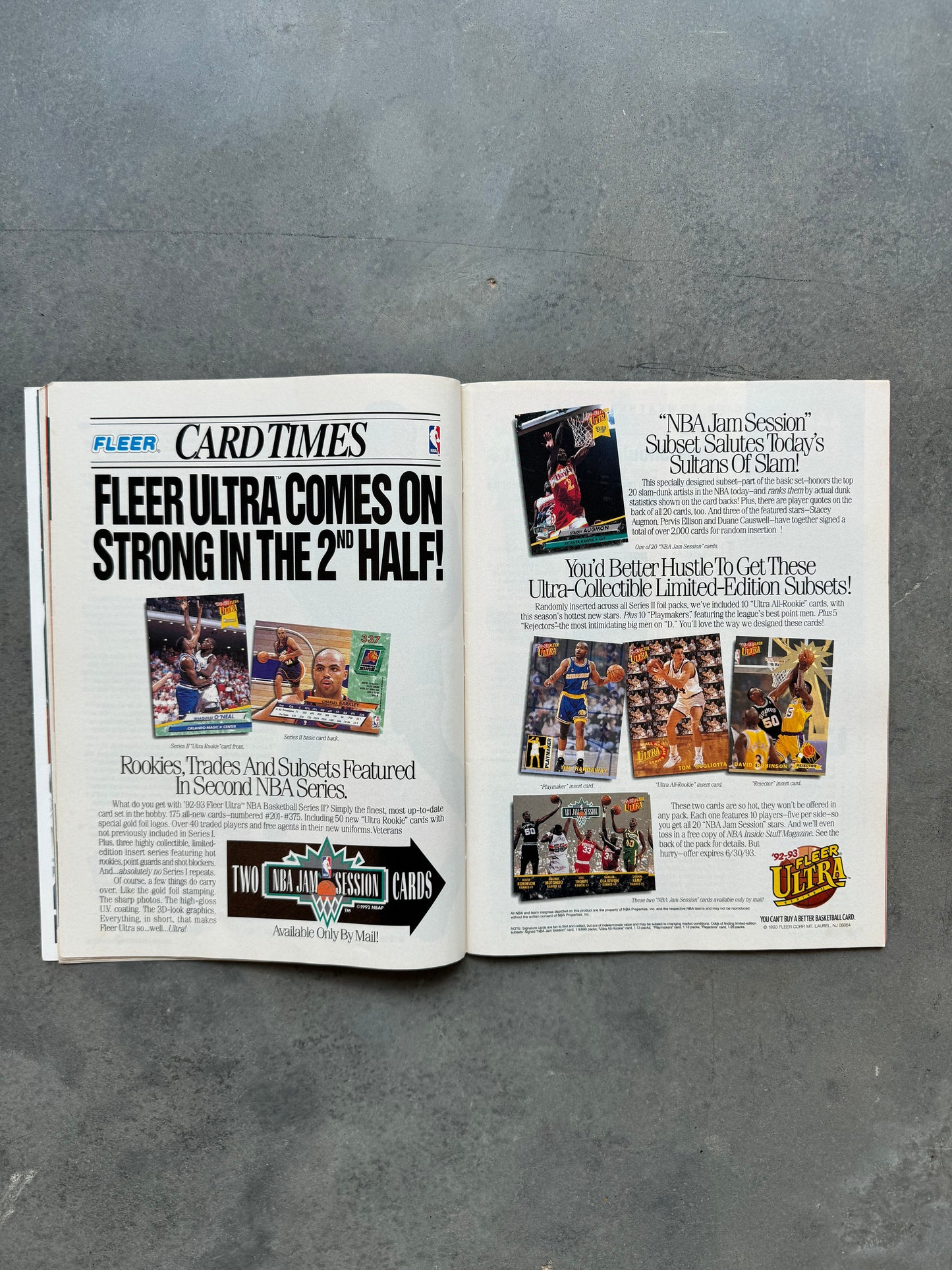 1993 Beckett Basketball Patrick Ewing New York Knicks Cover Vintage NBA Sports Cards Coffee Table Book Magazine