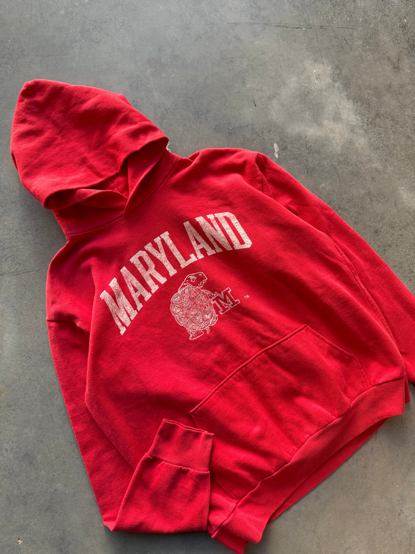 80’s Maryland Terrapins Vintage College Hoodie (Medium)