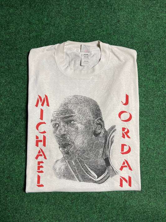 90’s Michael Jordan Vintage NBA Big Face Tee (XL)