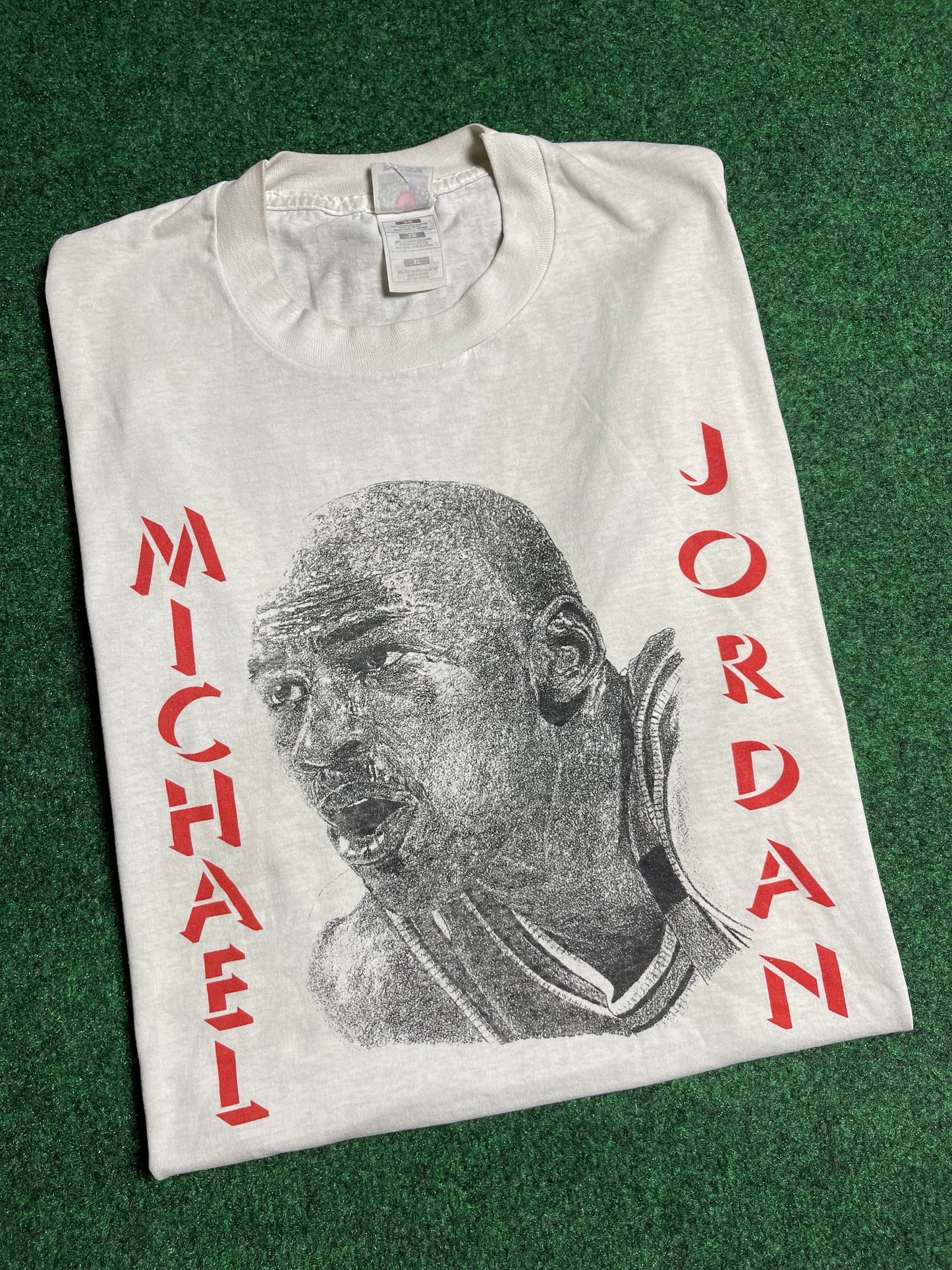 90’s Michael Jordan Vintage NBA Big Face Tee (XL)