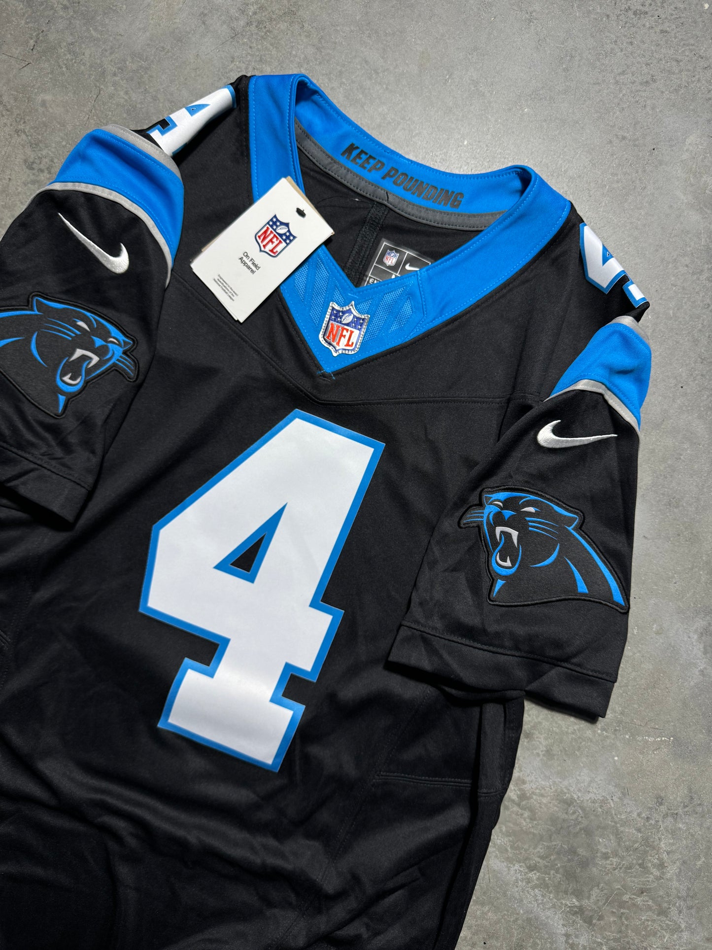 2025 Carolina Panthers Tetairoa McMillan Black Nike Vapor Limited NFL Jersey - Deadstock (Medium)