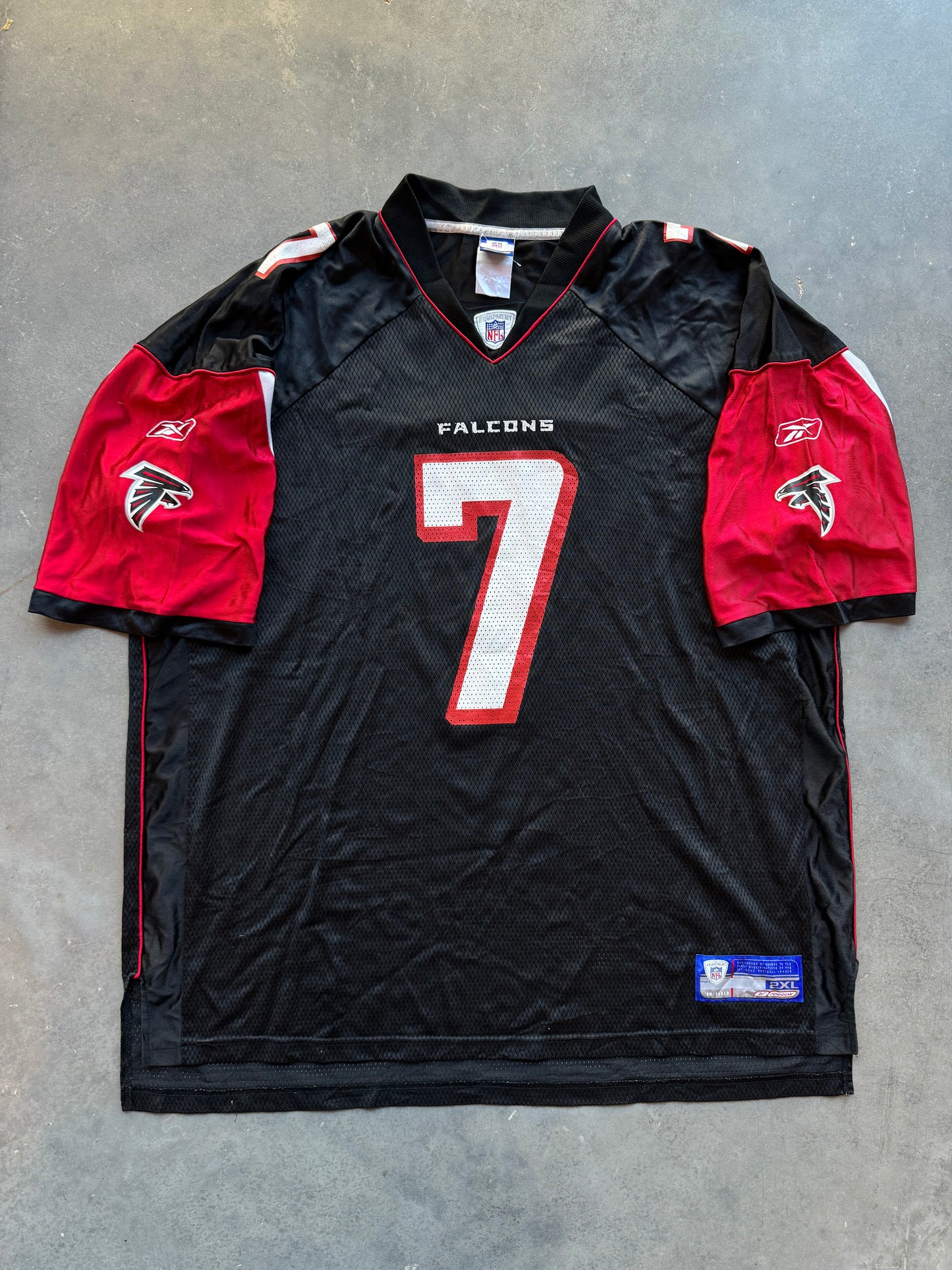 00’s Atlanta Falcons Michael Vick Vintage Black Reebok NFL Jersey (XXL)