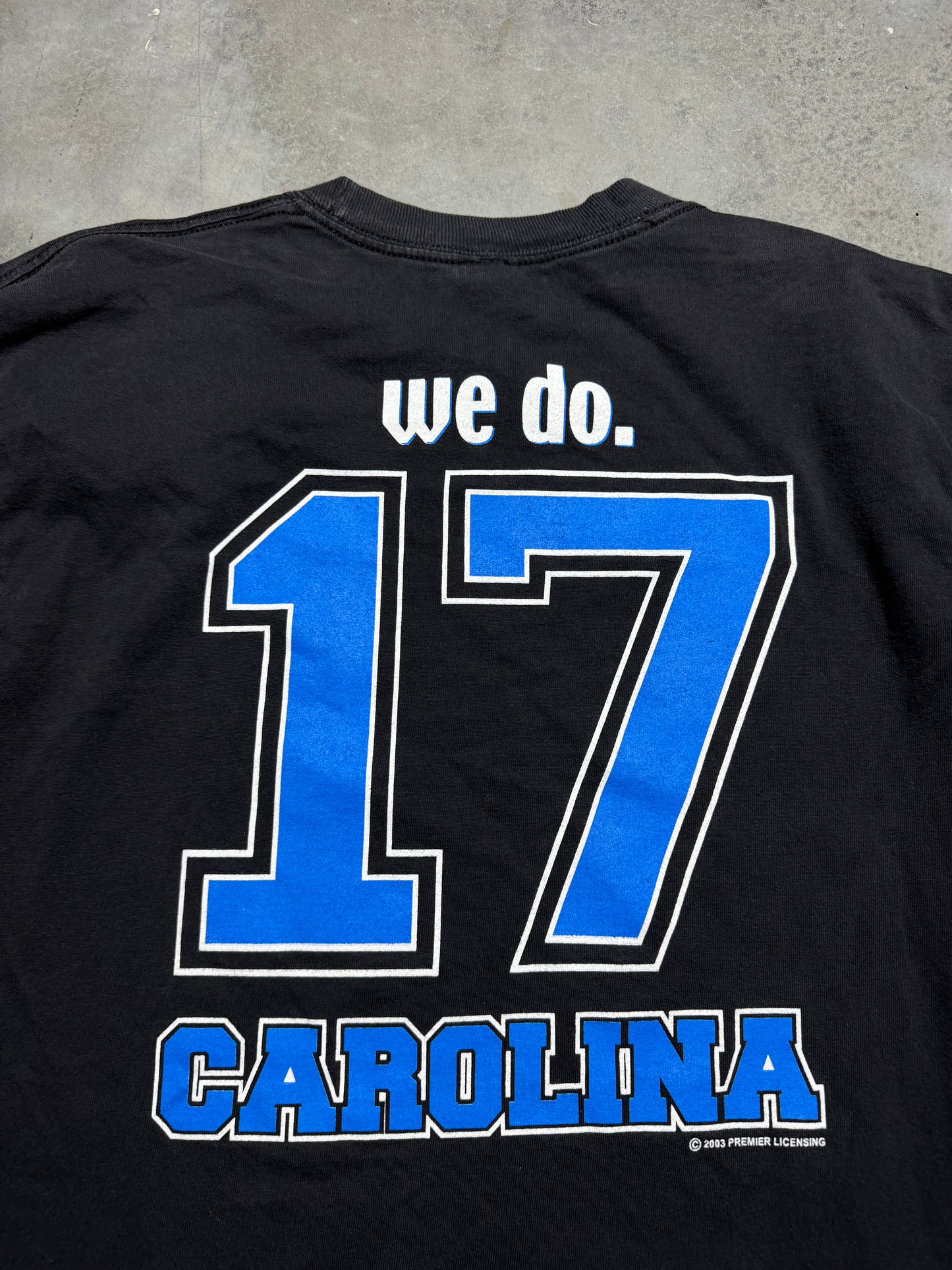 2003 Carolina Panthers Jake Delhomme Vintage Black “Got Jake?” NFL Longsleeve Tee (XL)