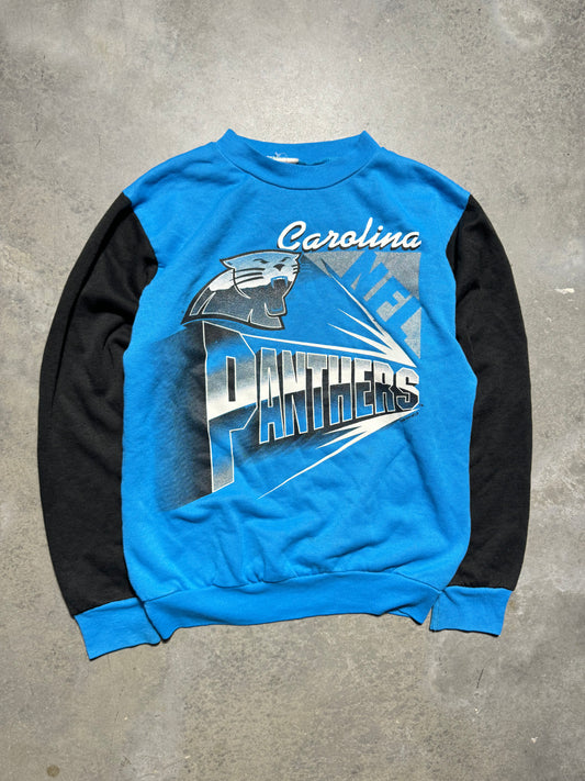 1994 Carolina Panthers Vintage Colorblocked NFL Crewneck (Youth Medium)