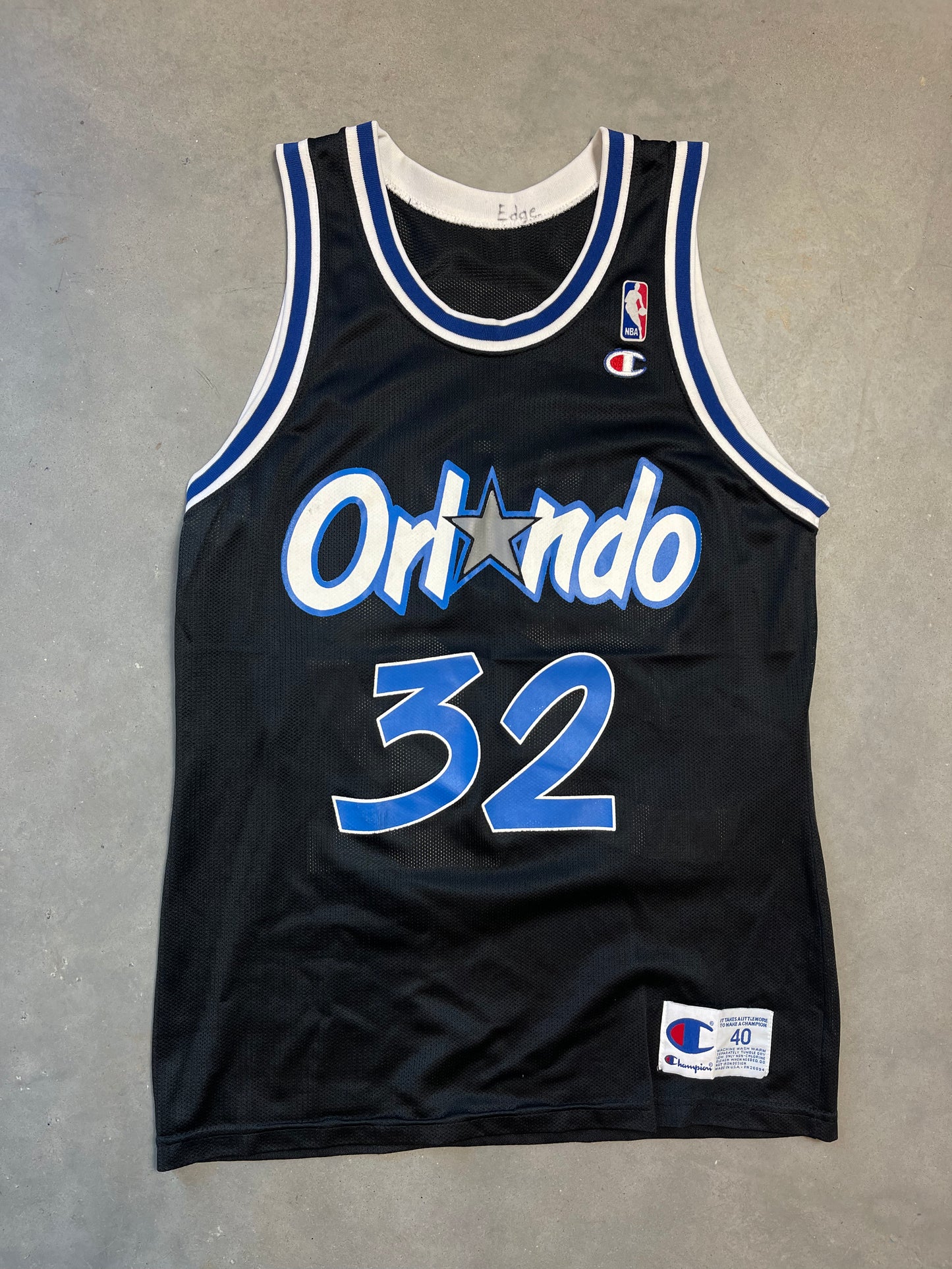 90’s Orlando Magic Shaquille O’Neal Vintage Champion NBA Jersey (40/Medium)