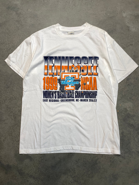 1999 University of Tennessee Lady Volunteers National Champions Breakthrough Logo Vintage Tee (2XL)