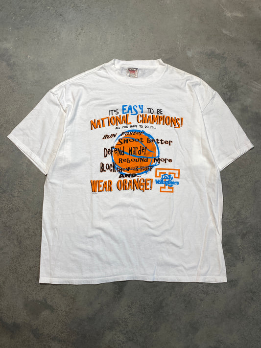 90’s University of Tennessee Lady Volunteers National Champions Instructions Vintage Tee (XXL)