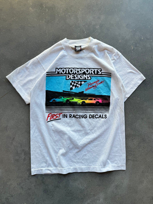 90’s Motorsports Designs Vintage Racing Decals Tee (Medium)