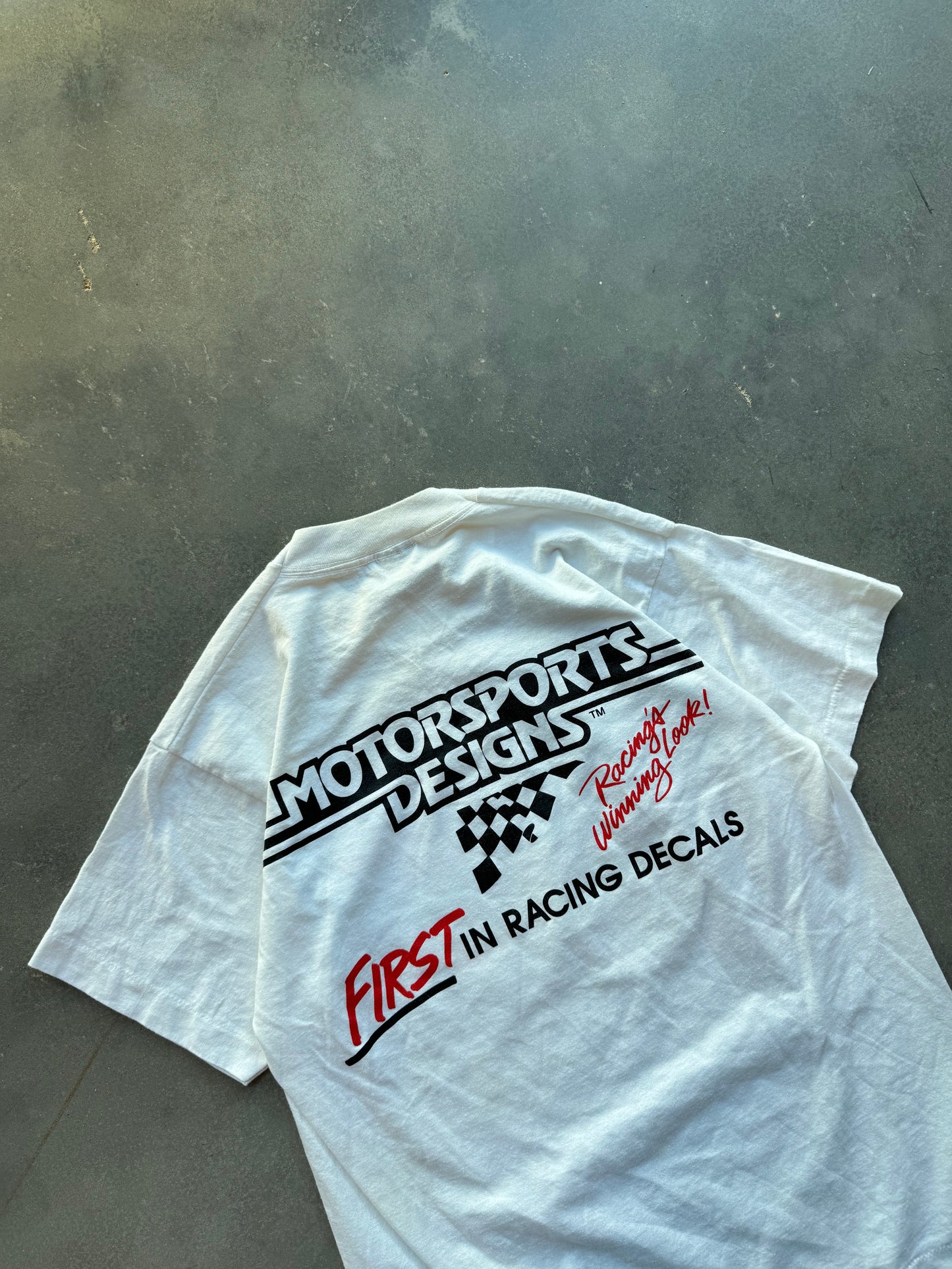 90’s Motorsports Designs Vintage Racing Decals Tee (Medium)