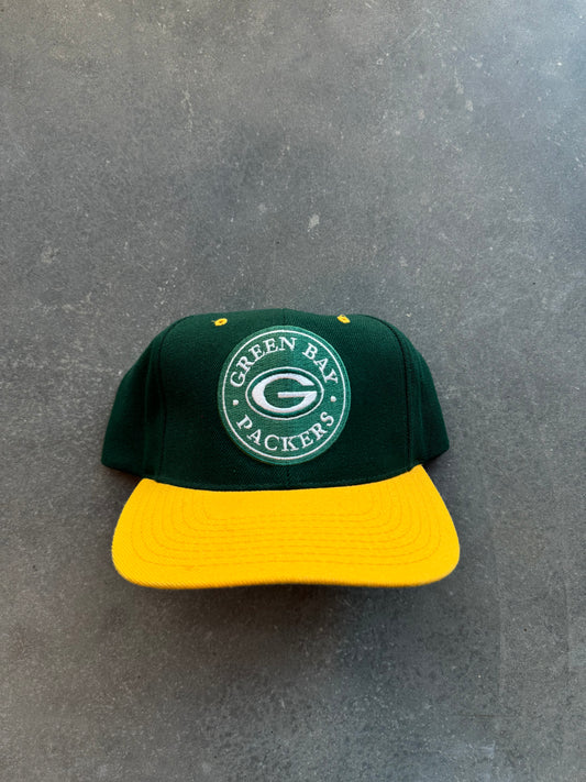 90’s Green Bay Packers Vintage AJD NFL Pro Line Snapback Hat (OSFA)