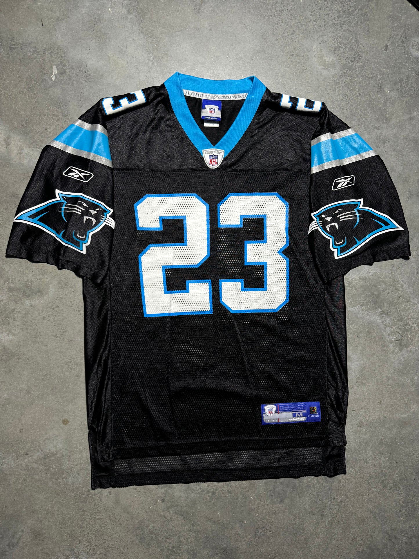 00’s Carolina Panthers Ken Lucas Vintage Black Reebok NFL Jersey (Medium)