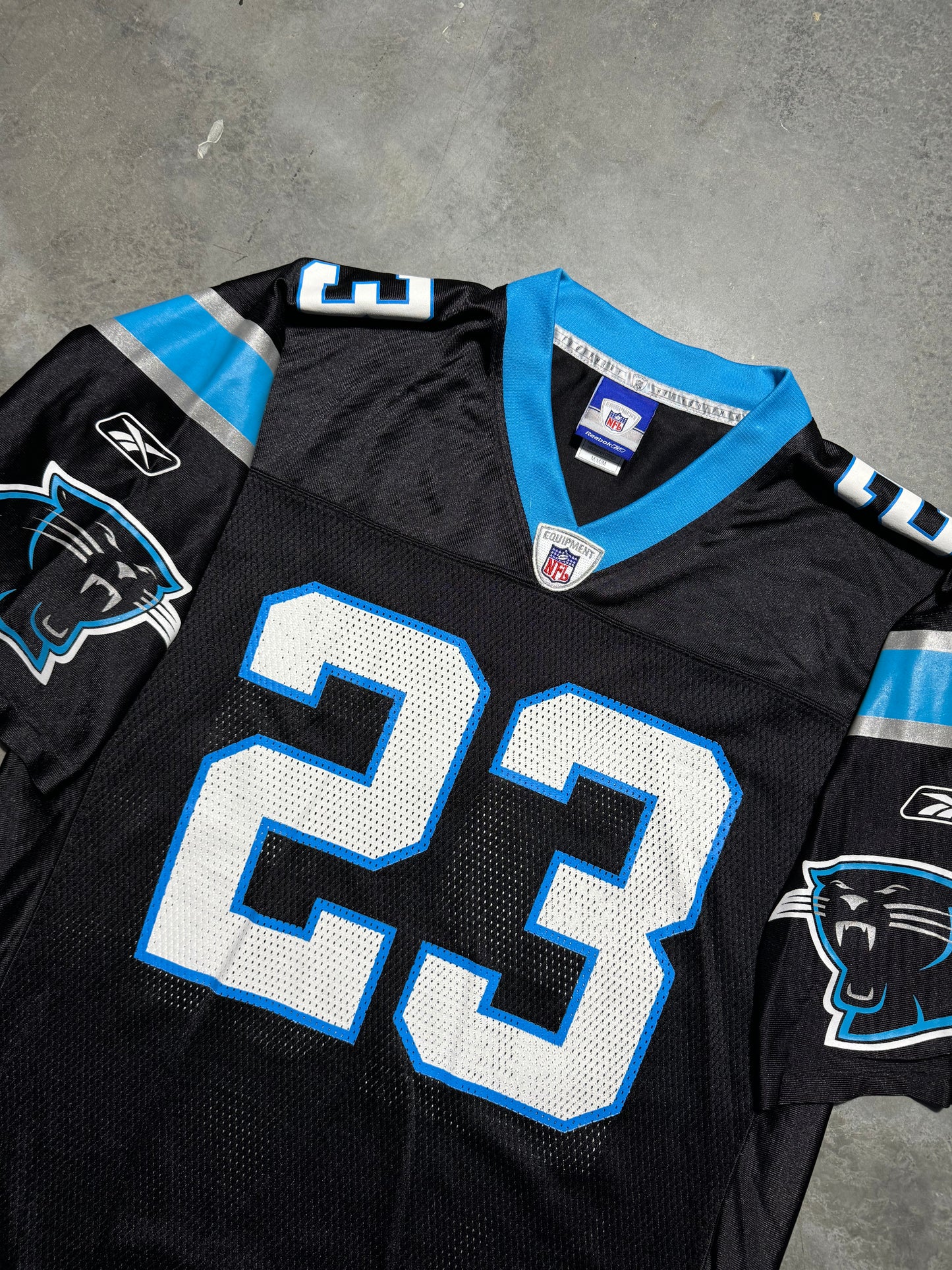 00’s Carolina Panthers Ken Lucas Vintage Black Reebok NFL Jersey (Medium)