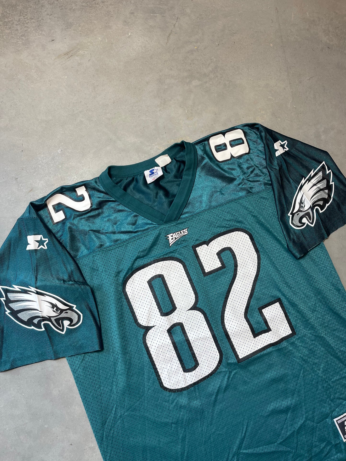 90’s Philadelphia Eagles Chris Jones Vintage Starter NFL Jersey (52/XL)