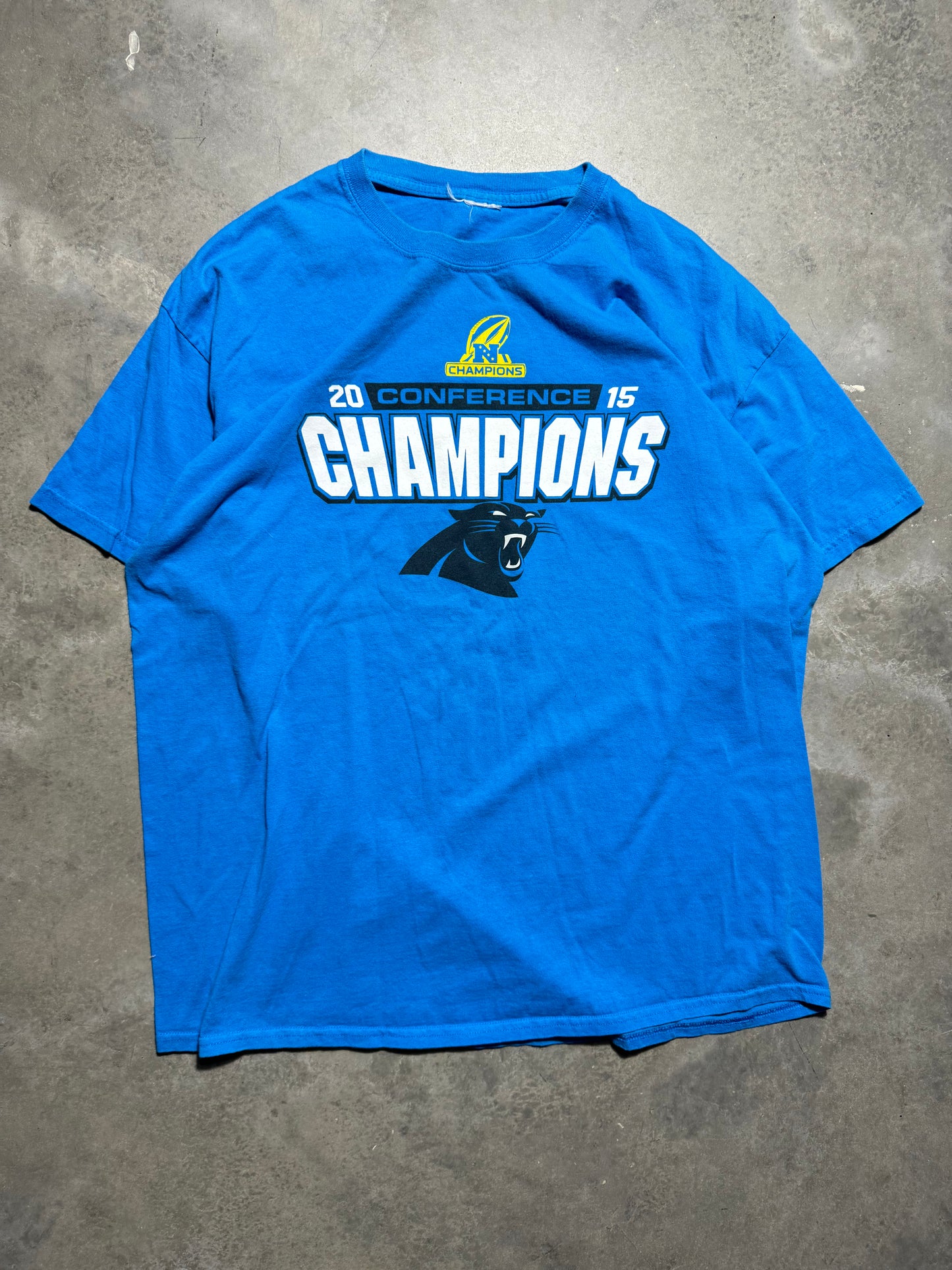 2015 Carolina Panthers NFC Champions Super Bowl 50 NFL Tee (XL)