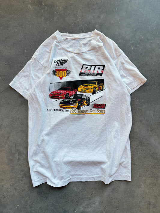 1993 Miller Genuine Draft Vintage Richmond International Raceway NASCAR Tee (XL)