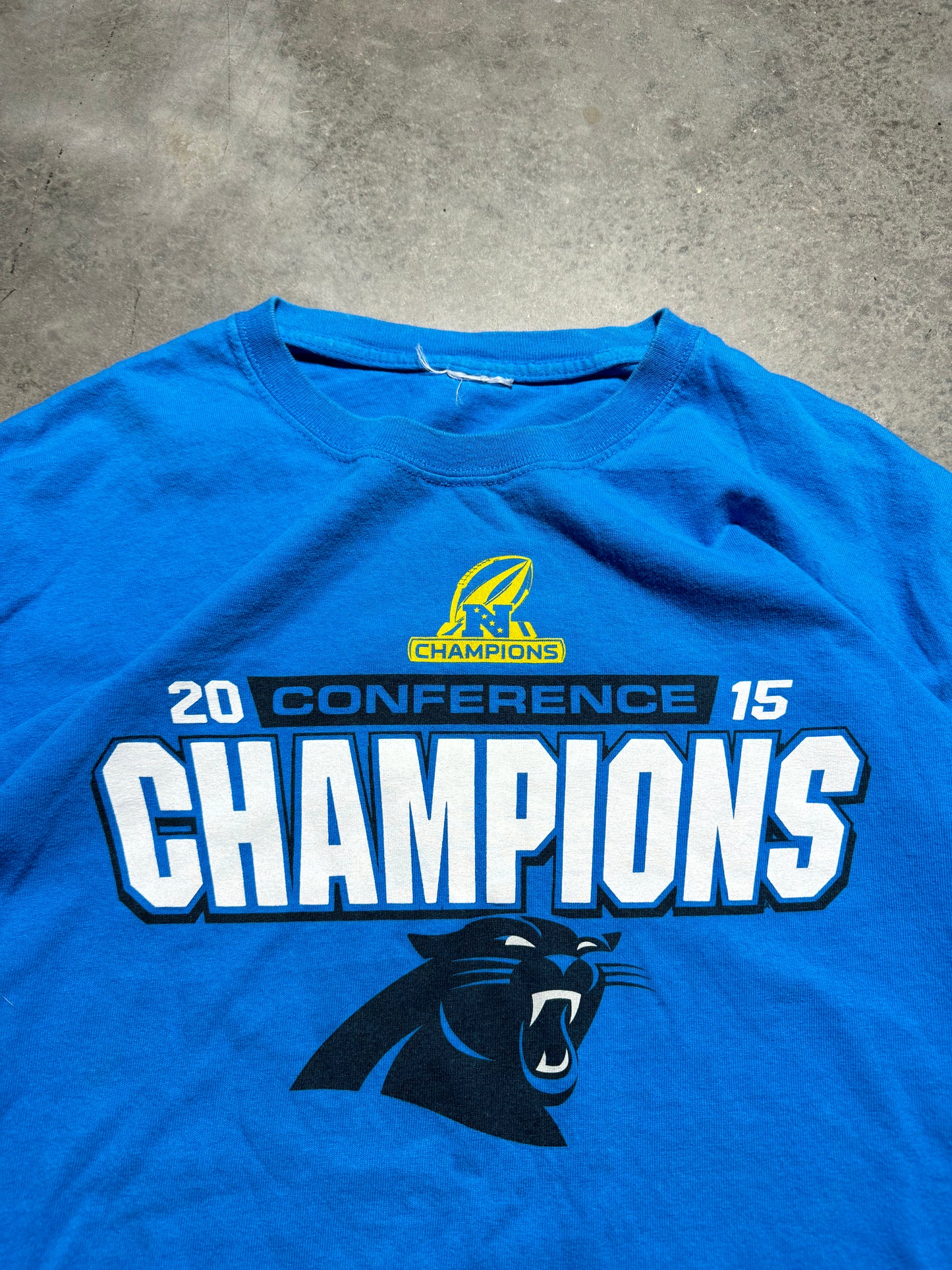 2015 Carolina Panthers NFC Champions Super Bowl 50 NFL Tee (XL)