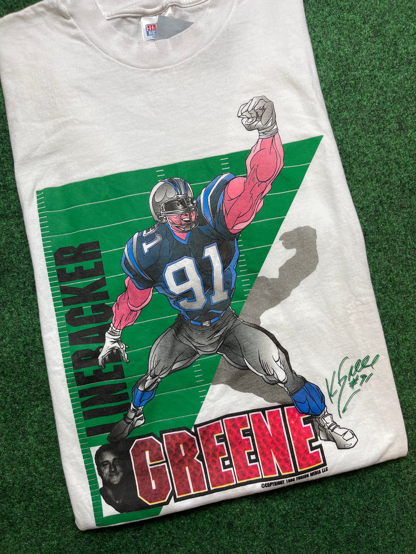 1996 Carolina Panthers Kevin Greene Vintage NFL Tee (XL)