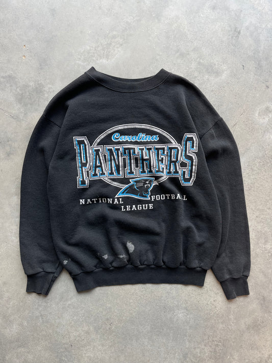 90’s Carolina Panthers Vintage Distressed NFL Crewneck (Medium)