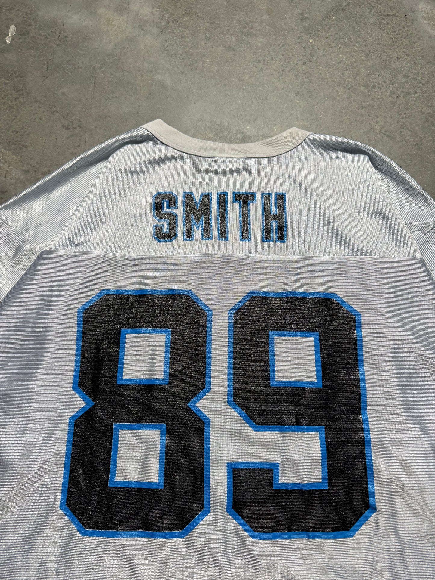 00’s Carolina Panthers Steve Smith Vintage White NFL Jersey (Large)
