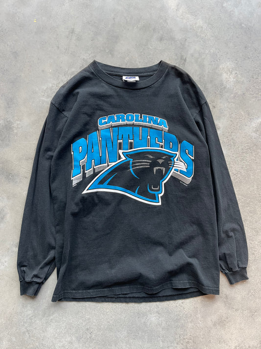 1998 Carolina Panthers Vintage Arch Logo NFL Longsleeve Tee (Large)