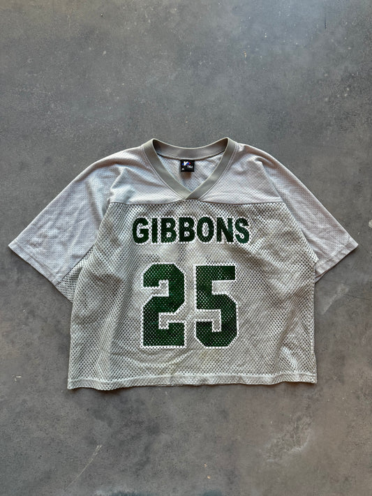 90’s Gibbons Vintage Grey/Green Mesh Practice Football Jersey (XL)