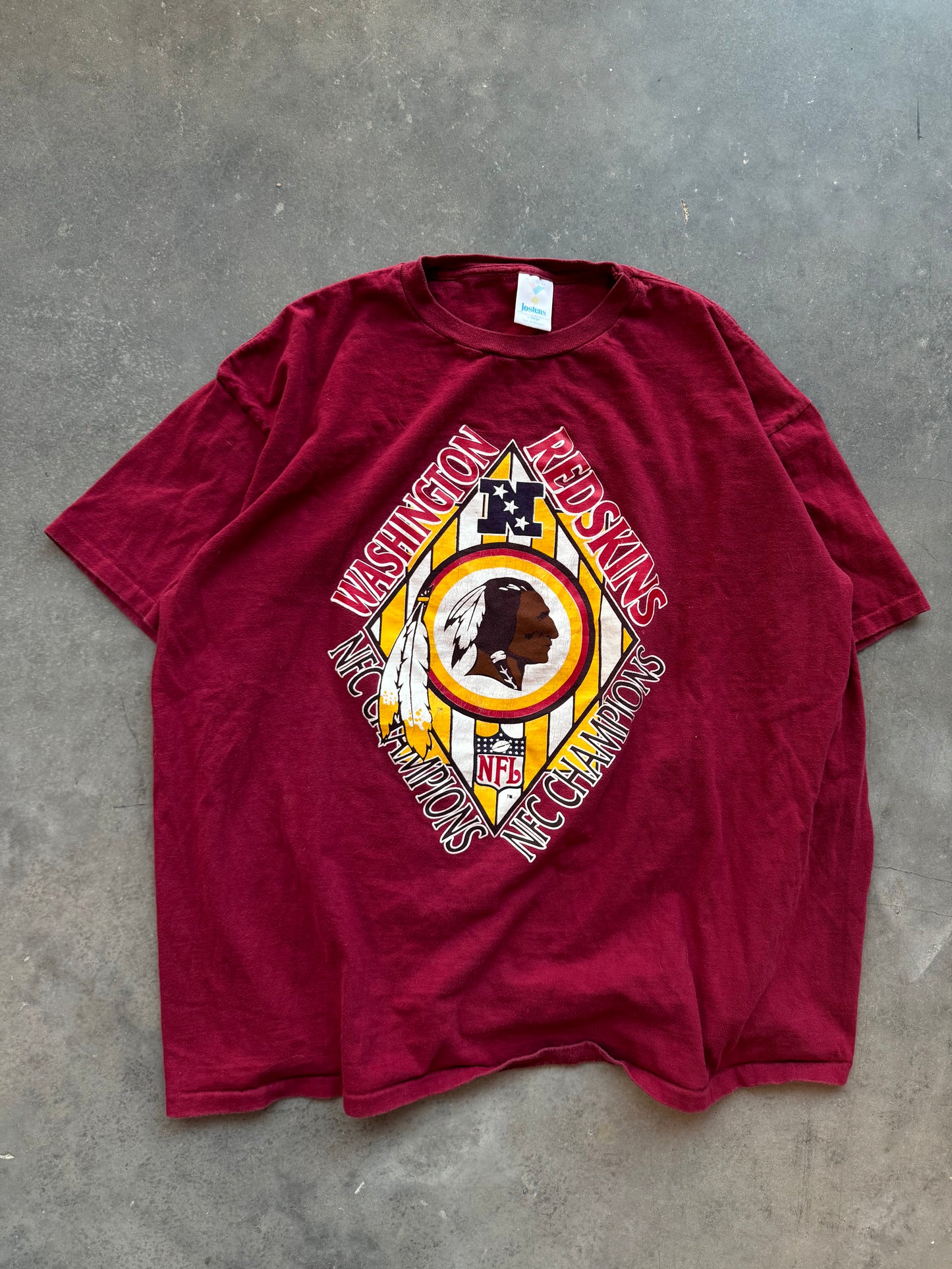 1991 Washington Redskins Vintage NFC Champions NFL Tee (XL)