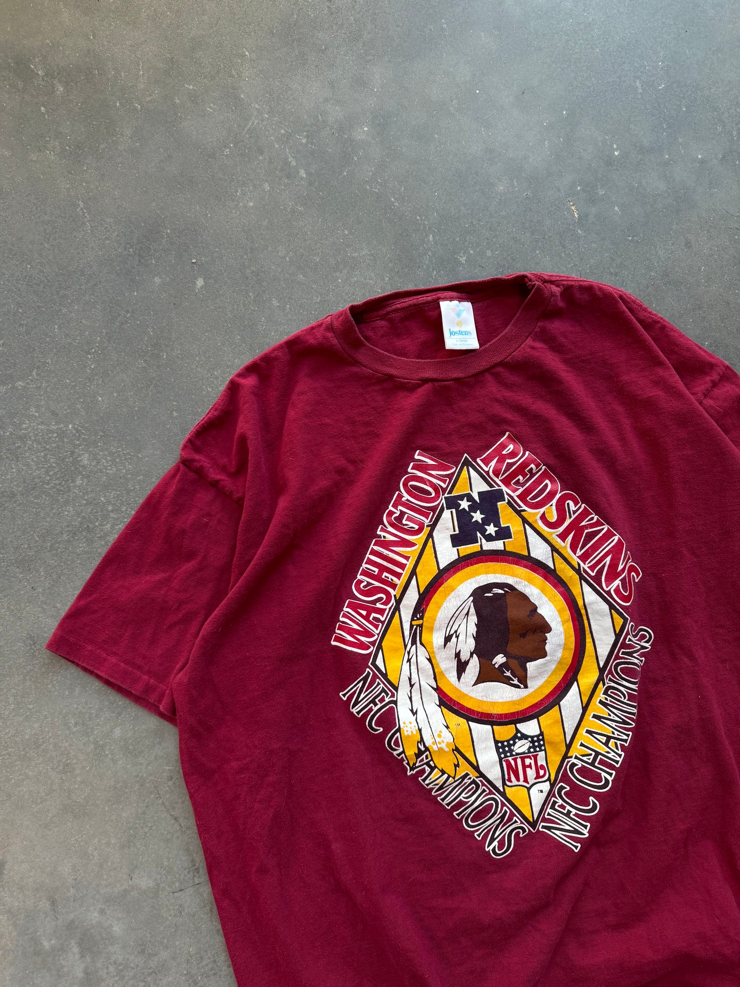 1991 Washington Redskins Vintage NFC Champions NFL Tee (XL)