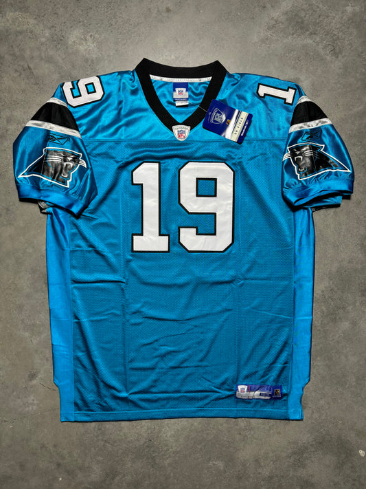 2006 Carolina Panthers Keyshawn Johnson Vintage Electric Blue Alternate Stitched NFL Reebok Authentic Jersey - Deadstock (54/XXXL)