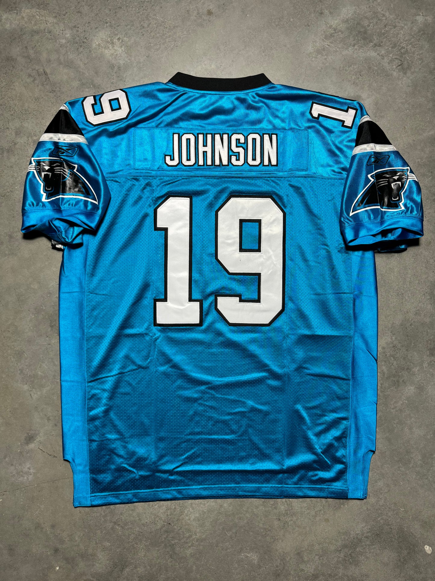 2006 Carolina Panthers Keyshawn Johnson Vintage Electric Blue Alternate Stitched NFL Reebok Authentic Jersey - Deadstock (54/XXXL)