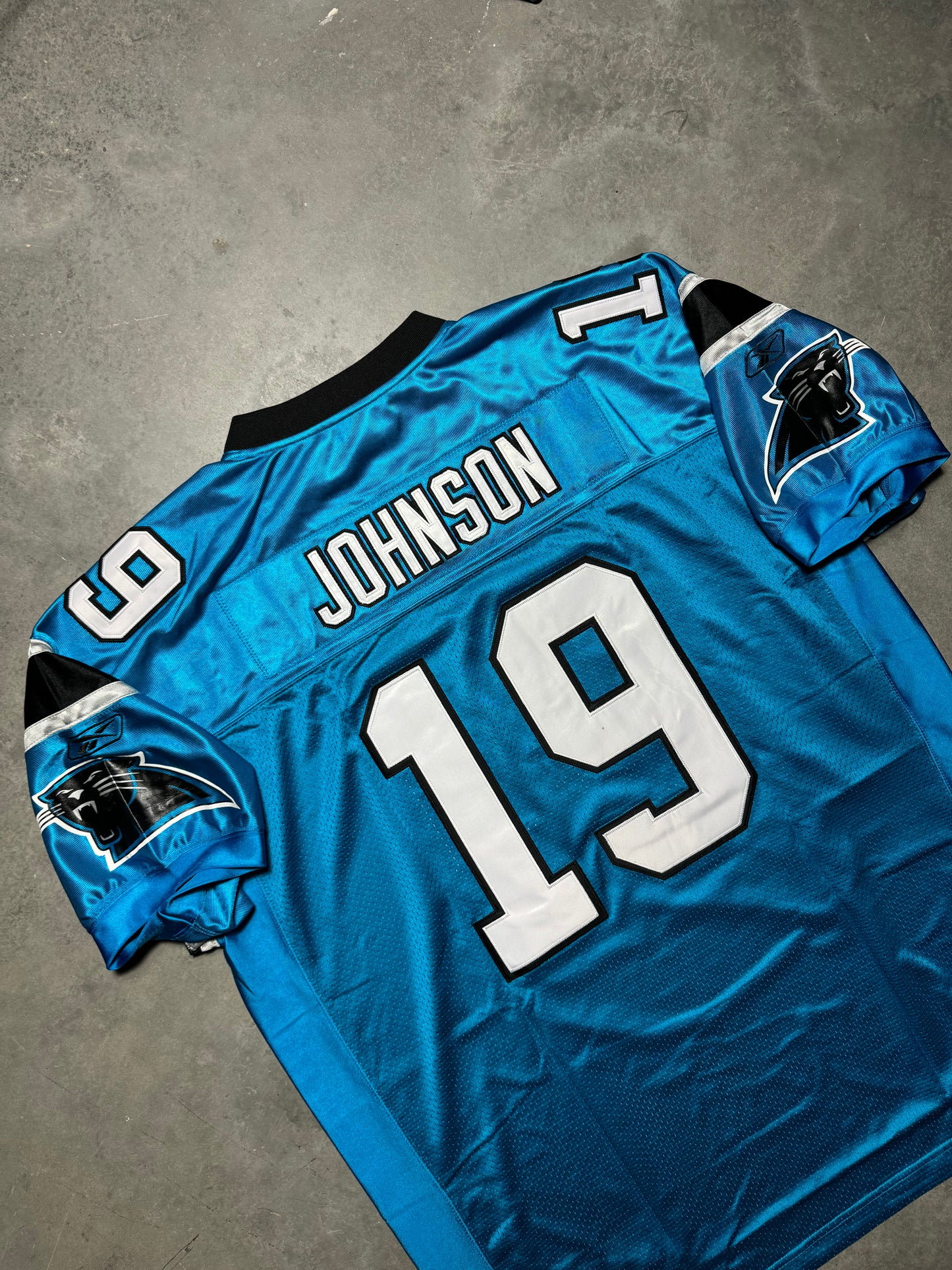 2006 Carolina Panthers Keyshawn Johnson Vintage Electric Blue Alternate Stitched NFL Reebok Authentic Jersey - Deadstock (54/XXXL)