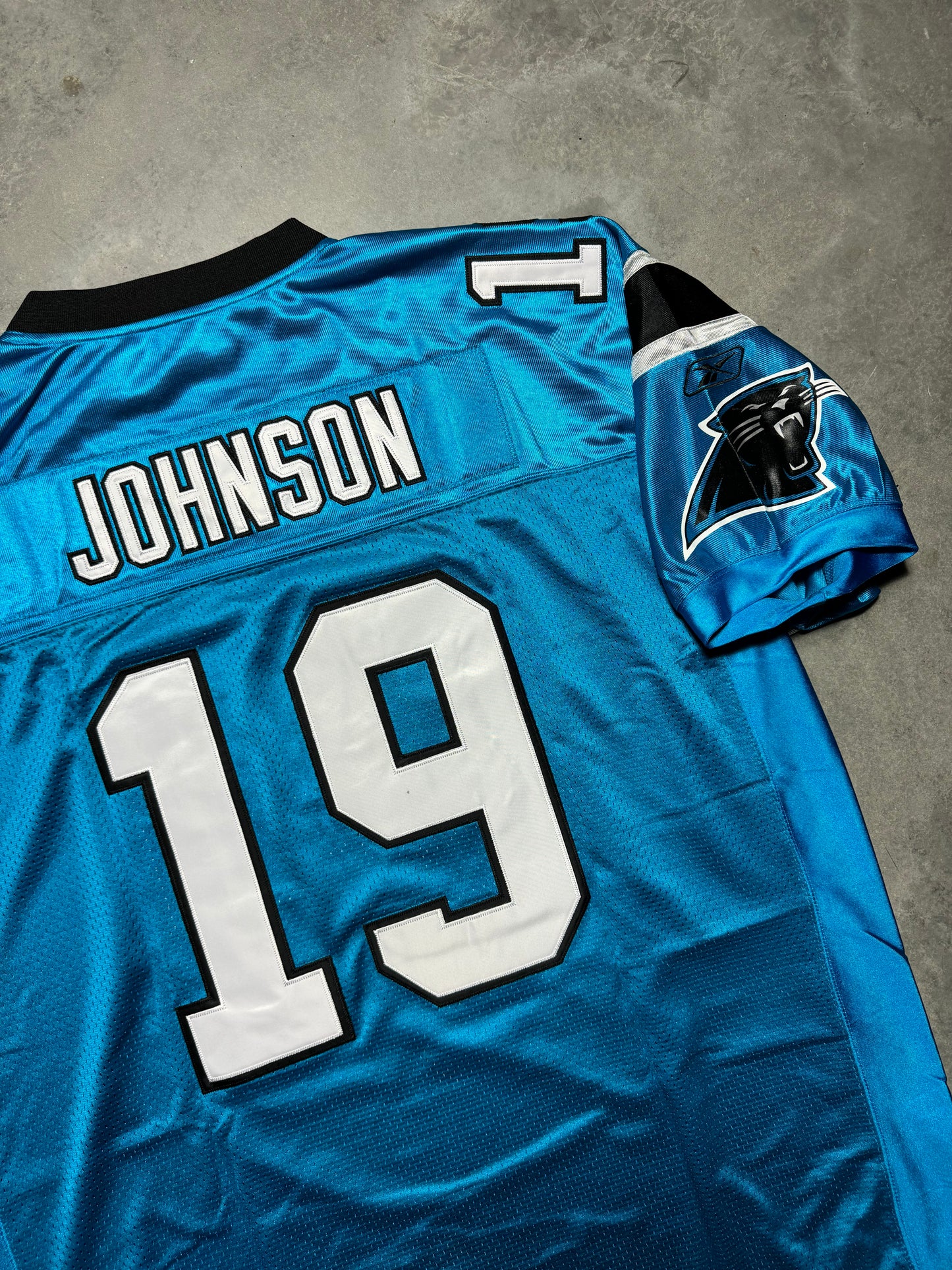 2006 Carolina Panthers Keyshawn Johnson Vintage Electric Blue Alternate Stitched NFL Reebok Authentic Jersey - Deadstock (54/XXXL)