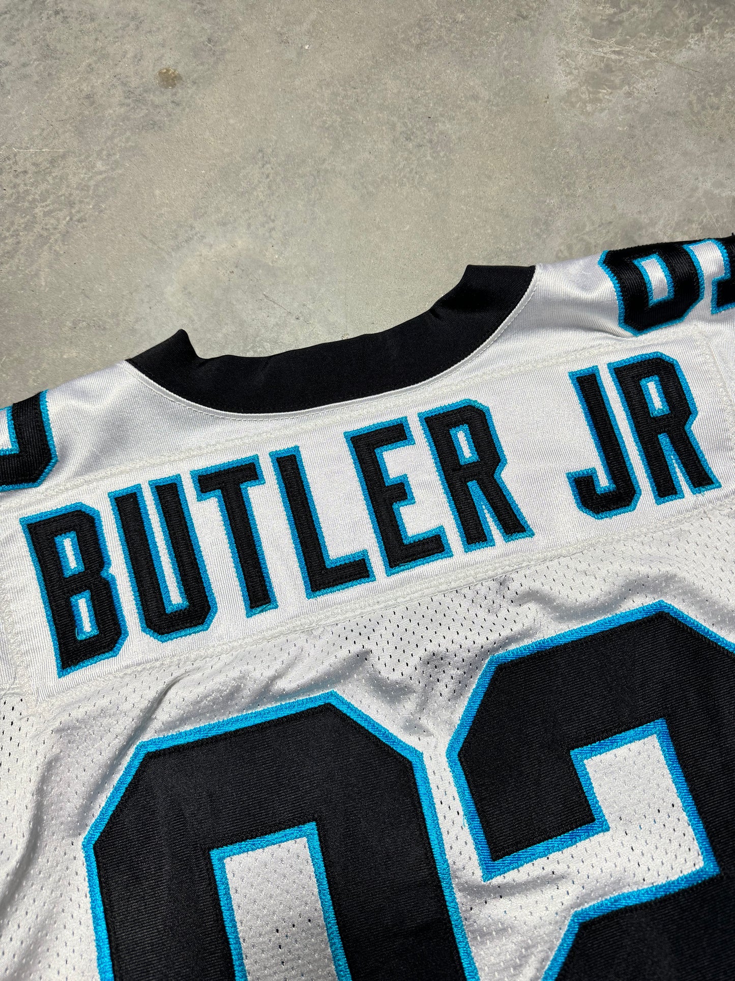 2018 Carolina Panthers Vernon Butler Jr. White Nike Game Used NFL Jersey (Size 54)