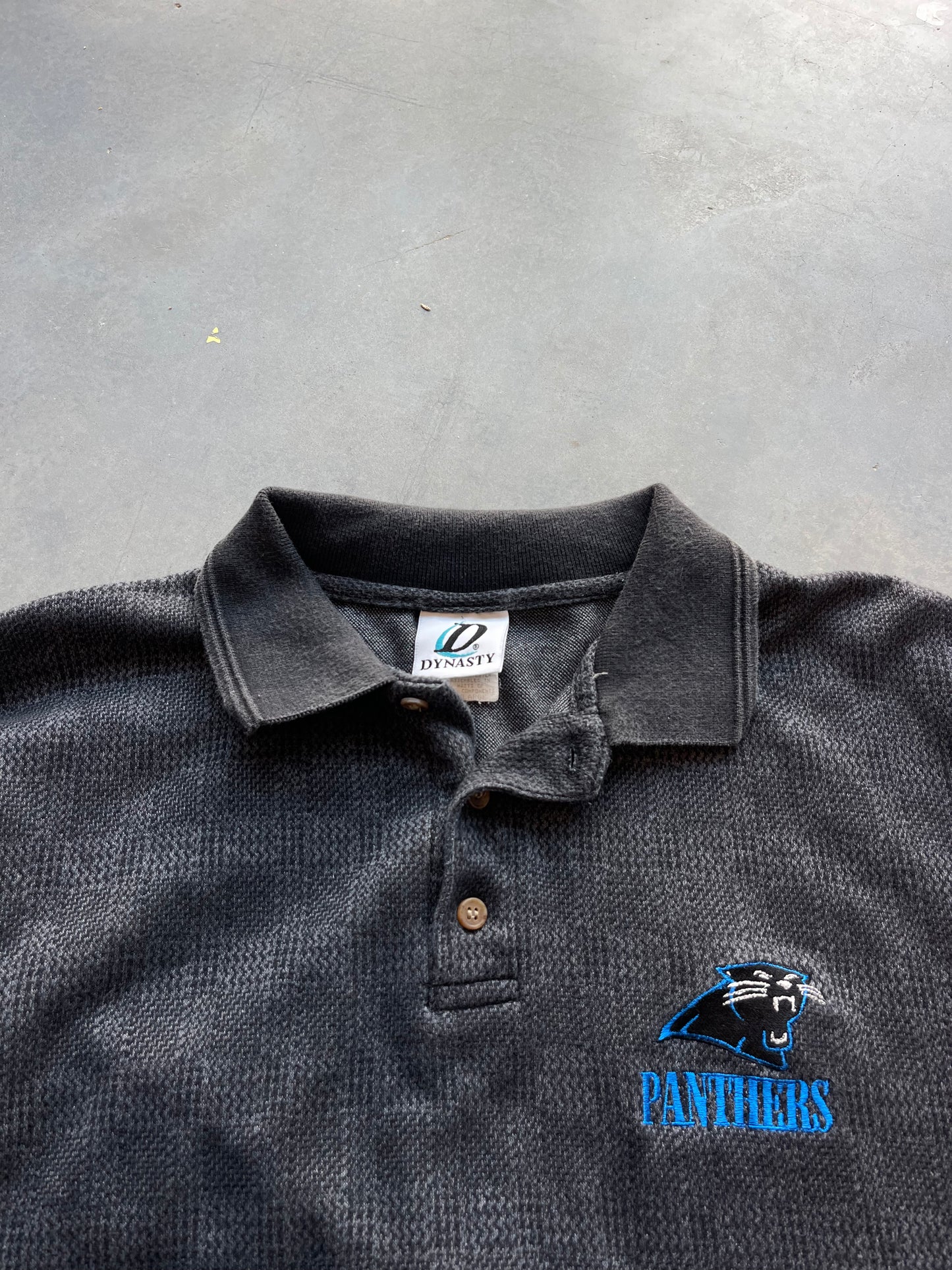 90’s Carolina Panthers Vintage All Over Print NFL Collared Shirt (XL)