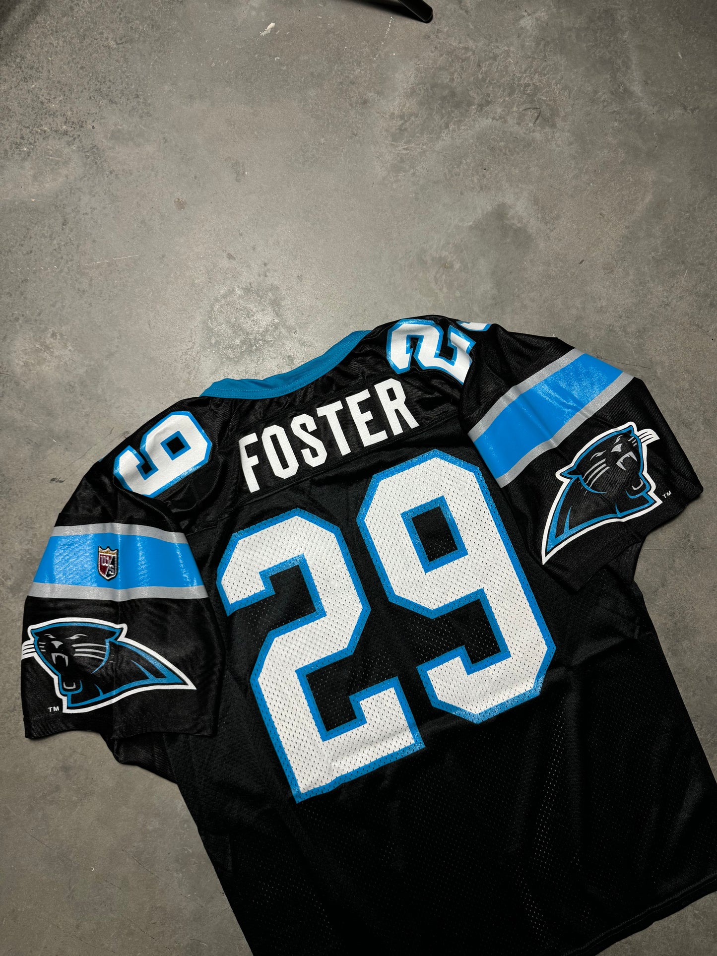 1995 Carolina Panthers Barry Foster Vintage Black Wilson NFL Jersey - Deadstock (XL)