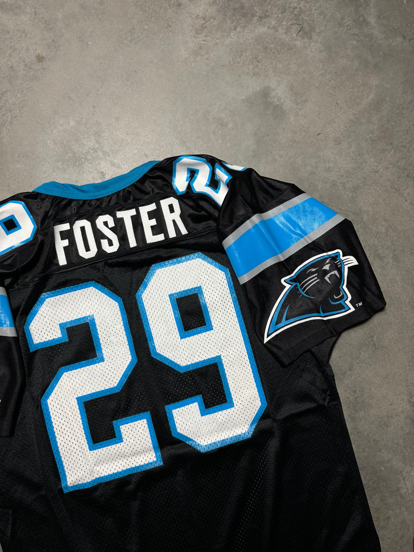 1995 Carolina Panthers Barry Foster Vintage Black Wilson NFL Jersey - Deadstock (XL)