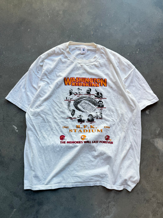 1996 Washington Redskins RFK Stadium Memorial Vintage NFL Tee (XXL)