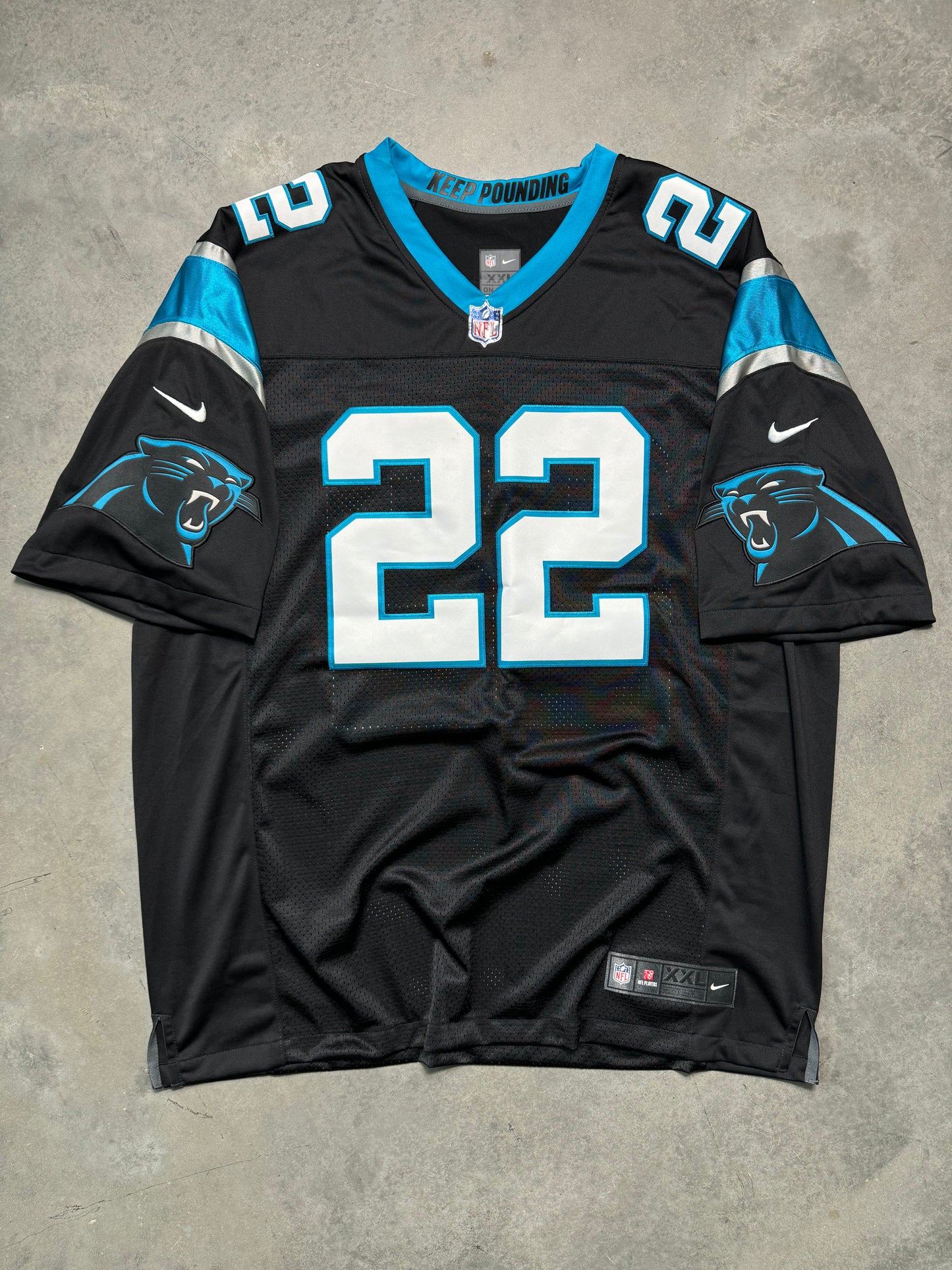 2018 Christian McCaffrey Black Nike Vapor Limited Stitched NFL Jersey (XXL)