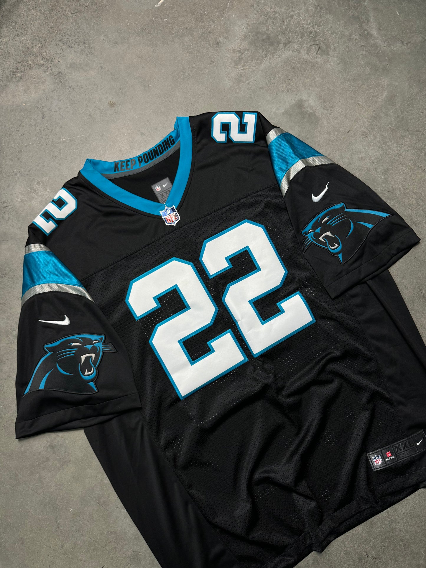 2018 Christian McCaffrey Black Nike Vapor Limited Stitched NFL Jersey (XXL)