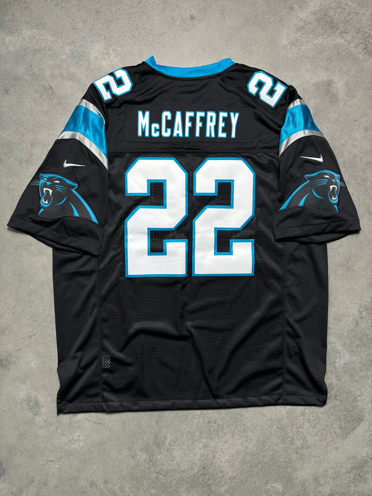 2018 Christian McCaffrey Black Nike Vapor Limited Stitched NFL Jersey (XXL)