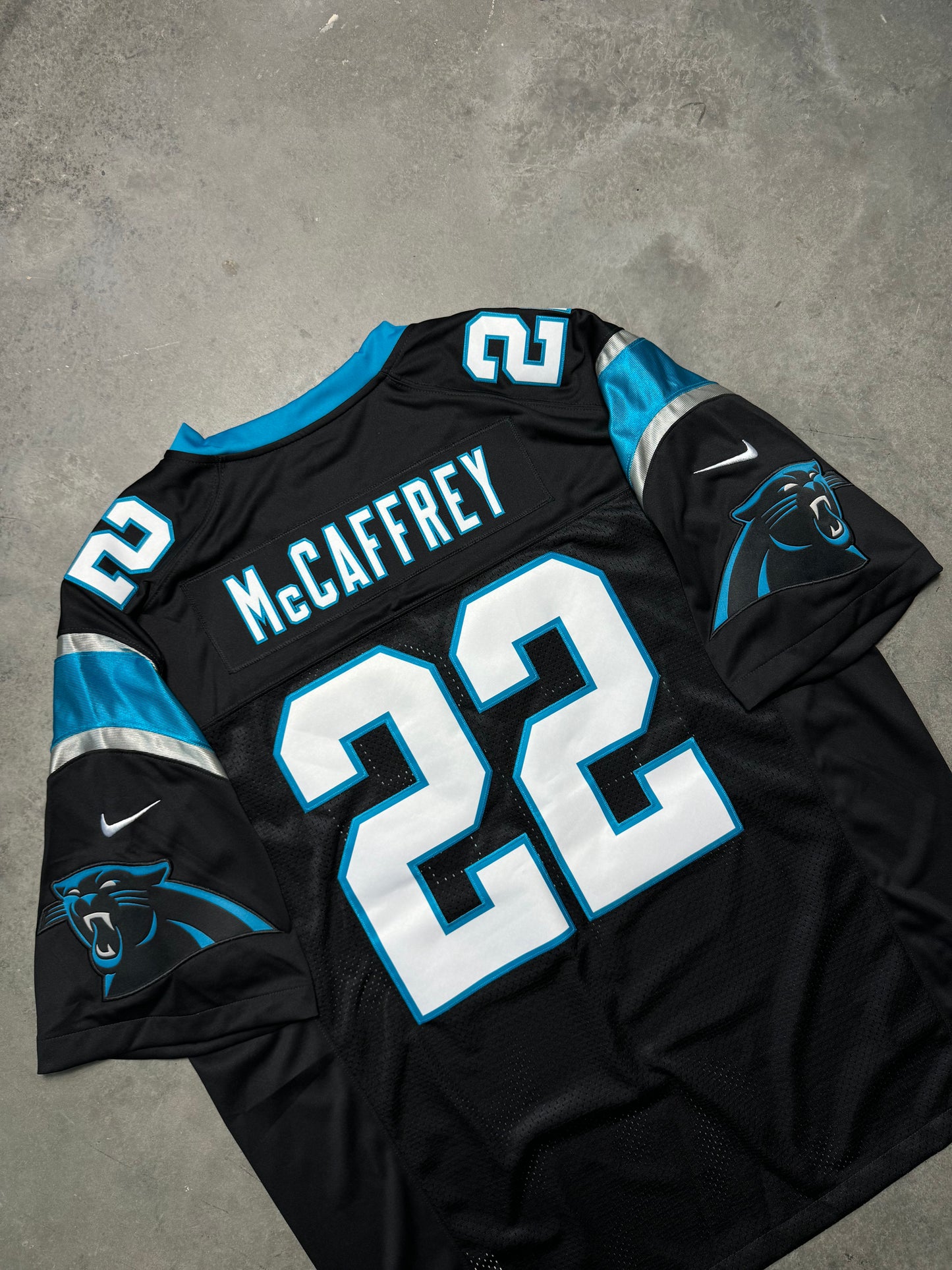 2018 Christian McCaffrey Black Nike Vapor Limited Stitched NFL Jersey (XXL)