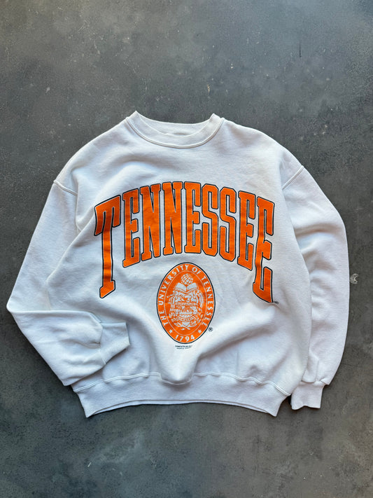 90’s Tennessee Volunteers Vintage Block Letter Spellout College Crewneck (Large)