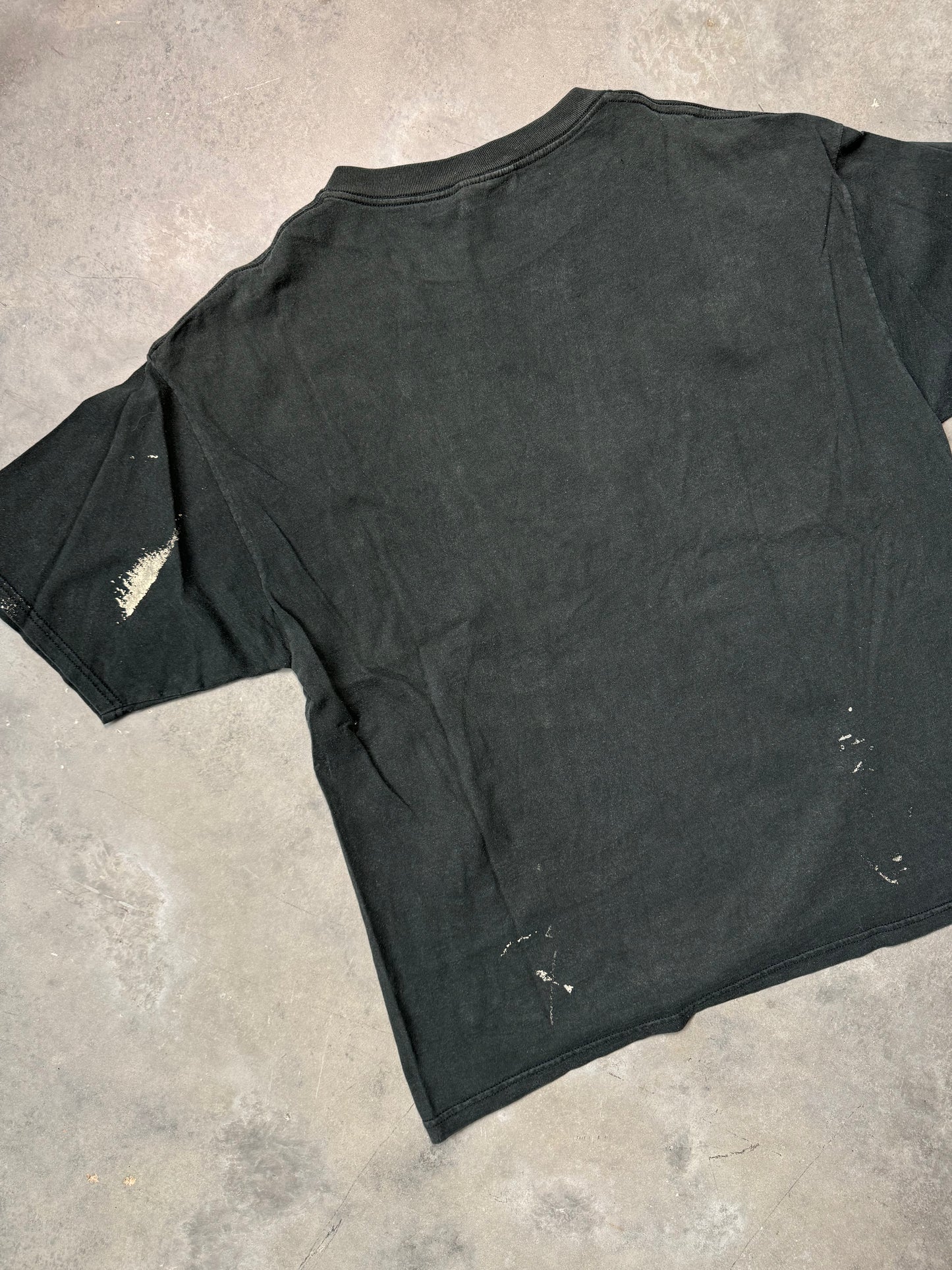 2000 Carolina Panthers x Taz Vintage Black Looney Tunes High Energy Faded NFL Cartoon Tee (XL)