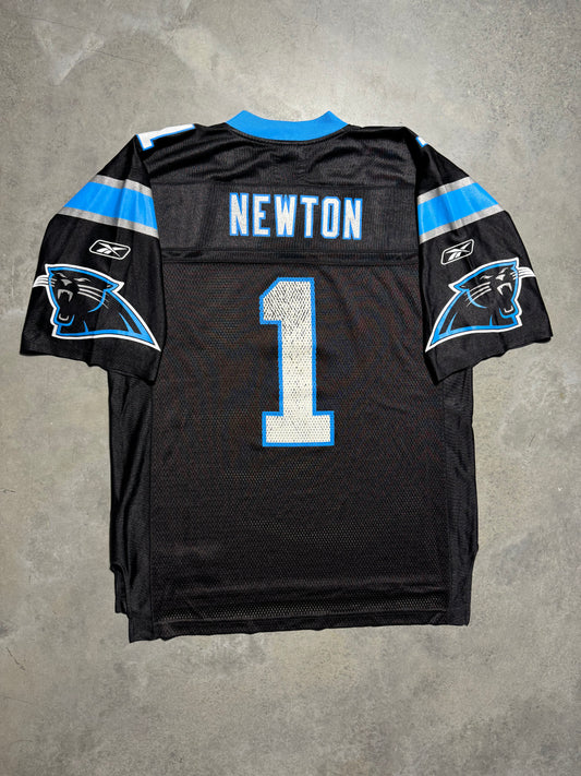 2011 Carolina Panthers Cam Newton Vintage Black Reebok Rookie Season NFL Jersey (Medium)
