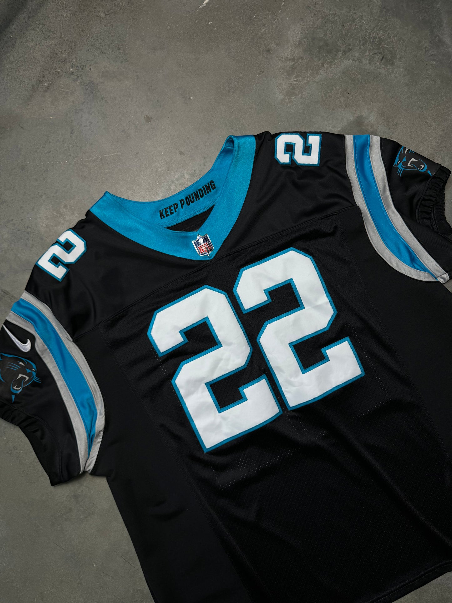 2020 Carolina Panthers Christian McCaffrey Black Nike Vapor FUSE Elite On Field Authentic NFL Jersey (52/XXL)