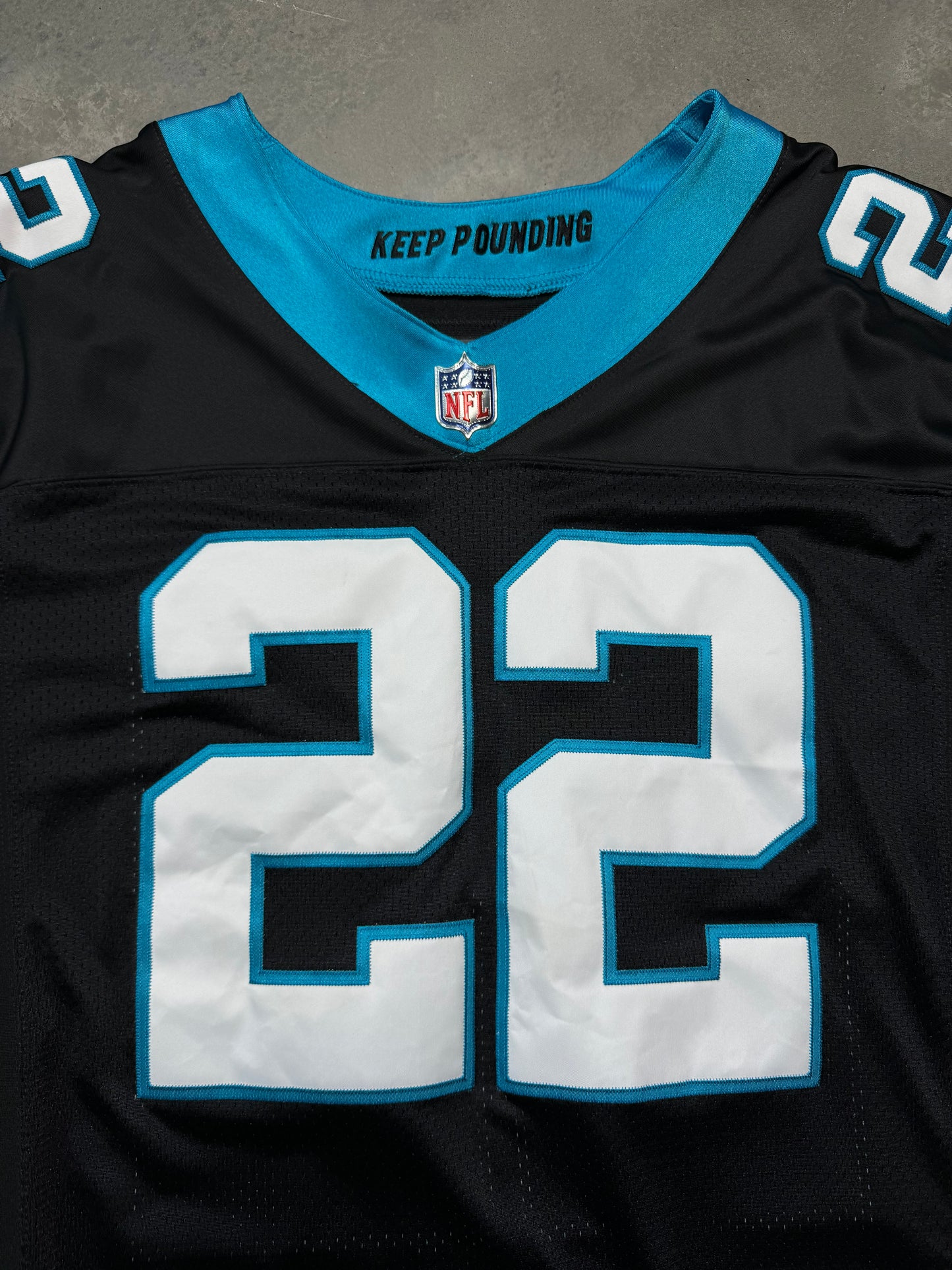 2020 Carolina Panthers Christian McCaffrey Black Nike Vapor FUSE Elite On Field Authentic NFL Jersey (52/XXL)