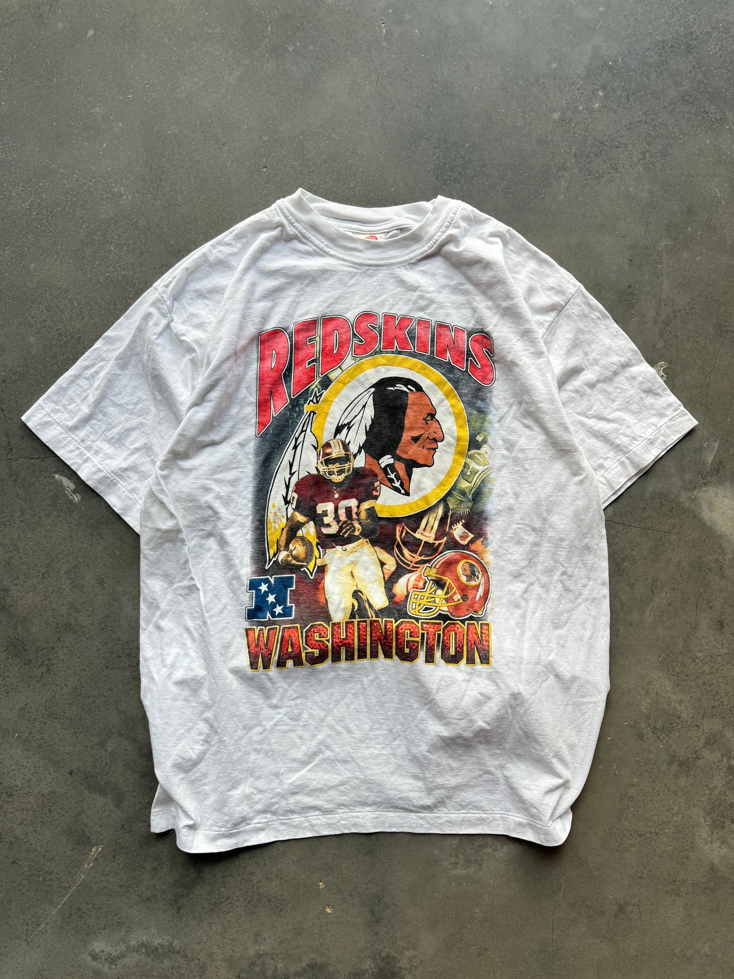 90’s Washington Redskins Rap Tee Style Vintage NFL Tee (XL)