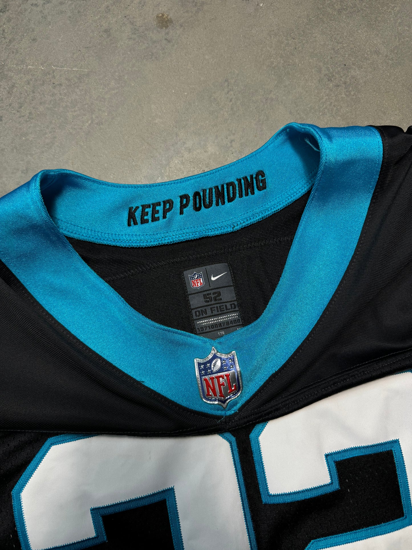2020 Carolina Panthers Christian McCaffrey Black Nike Vapor FUSE Elite On Field Authentic NFL Jersey (52/XXL)